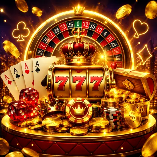 Plataforma de cassino online 666u com visual dourado e jackpot em destaque